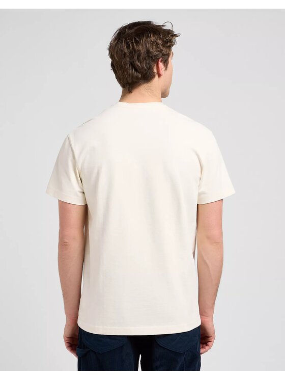 Lee Lee T-Shirt WW GRAPHIC TEE Biały Relaxed Fit