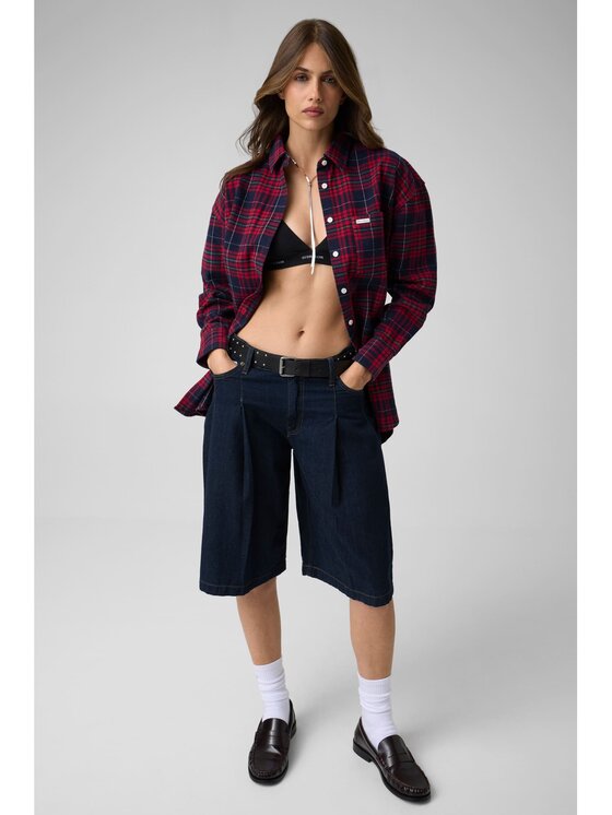 Guess Jeans Guess Jeans Top 178963 Červená Classic Fit