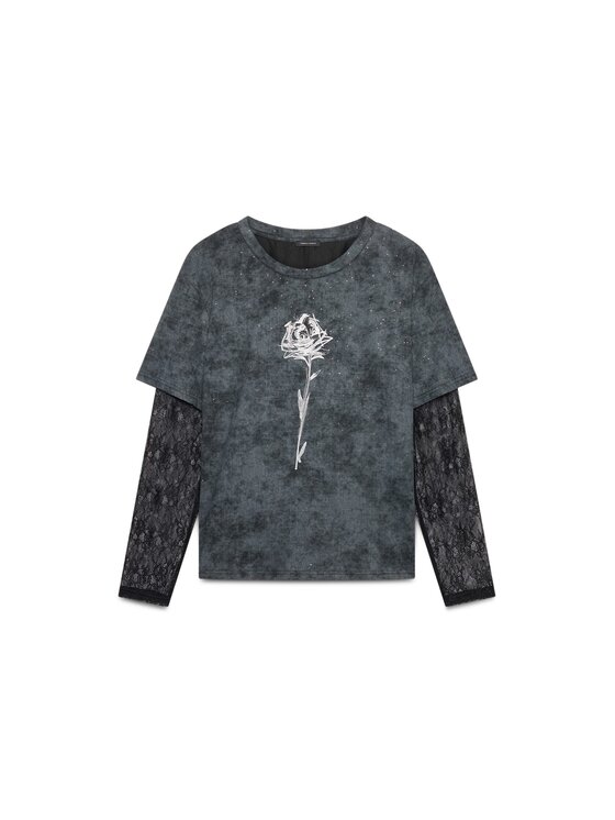 Fiorella Rubino Fiorella Rubino T-Shirt G097L009483N033 Czarny Regular Fit