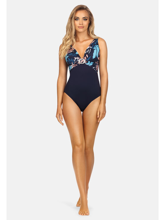 Miss Lou Miss Lou Costume da bagno ML025 Blu scuro