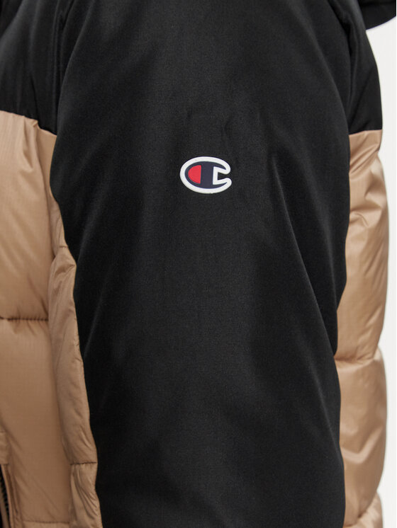 Champion Champion Demisezoninė striukė Hooded Jacket 219190 Smėlio Regular Fit