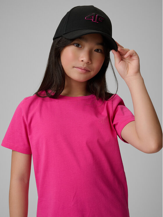 4F 4F T-Shirt BASIC+ Růžová Regular Fit