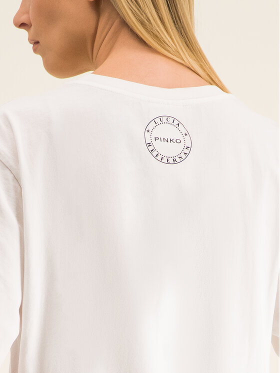 PINKO Pinko T-Shirt LUCIA HEFFERNAN Marquise PE 20 PHEFF 1N12L1 Y68E Weiß Regular Fit