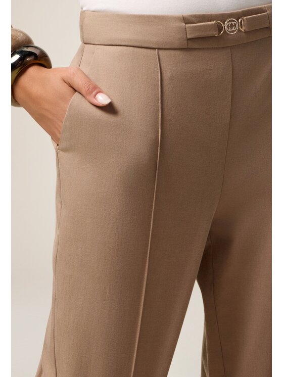 Oltre Oltre Pantaloni di tessuto P734R008768N002 Écru Regular Fit