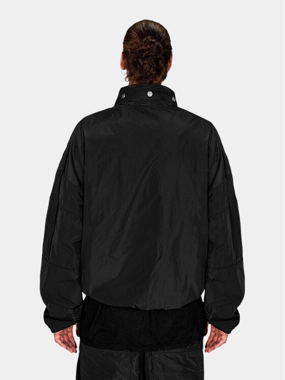 MADE BY SOCIETY MADE BY SOCIETY Kurtka anorak WIDE Hoodie - H17593 Czarny Basic Fit