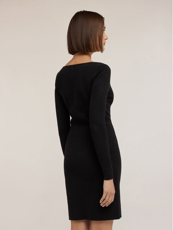 Motivi Motivi Abito da cocktail 7607W001515N033 Nero Slim Fit