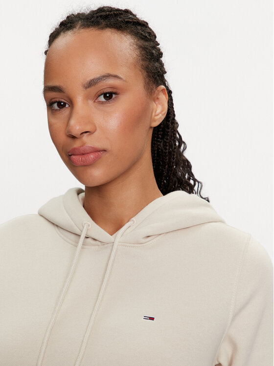 Tommy Jeans Tommy Jeans Majica dugih rukava Flag DW0DW19727 Bež Regular Fit
