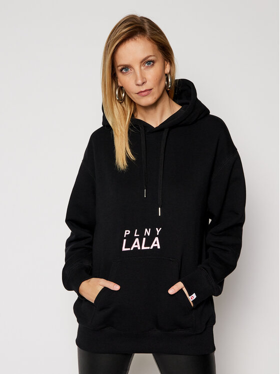 PLNY LALA PLNY LALA Majica dugih rukava Prima PL-BL-OO-00082 Crna Goodie Fit