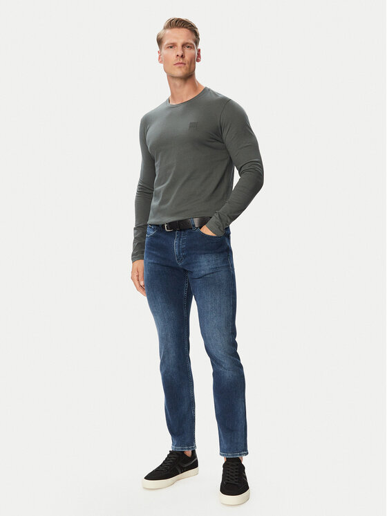 BOSS BOSS Longsleeve Tacks 50512111 Khaki Regular Fit