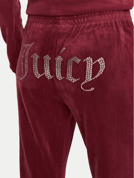 Juicy Couture Juicy Couture Donji dio trenerke Tina JCAPW045 Crvena Regular Fit