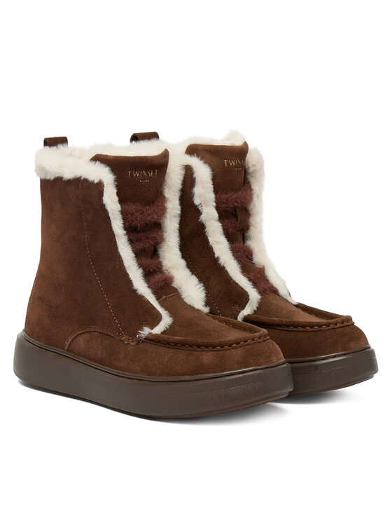 TWINSET TWINSET Čizme 252TGT01C Smeđa