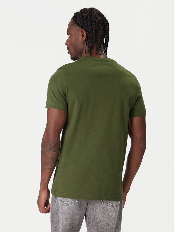 Tommy Hilfiger Tommy Hilfiger Tricou Logo MW0MW11797 Verde Slim Fit