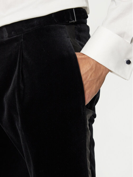 HUGO Hugo Hlače Getlin242E1X 50524910 Crna Slim Fit