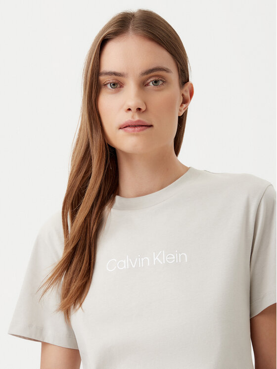Calvin Klein Calvin Klein T-Shirt Hero Logo K20K205448 Szary Regular Fit