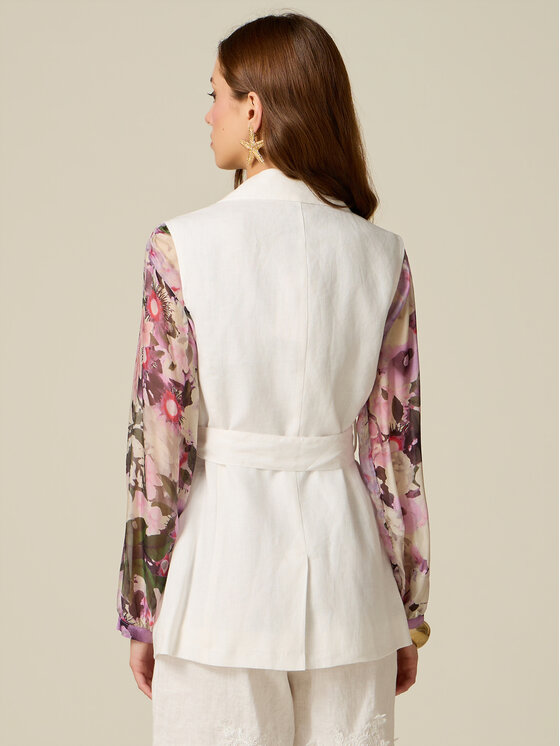 Oltre Oltre Giacca da abito L013R000069N011 Bianco Regular Fit