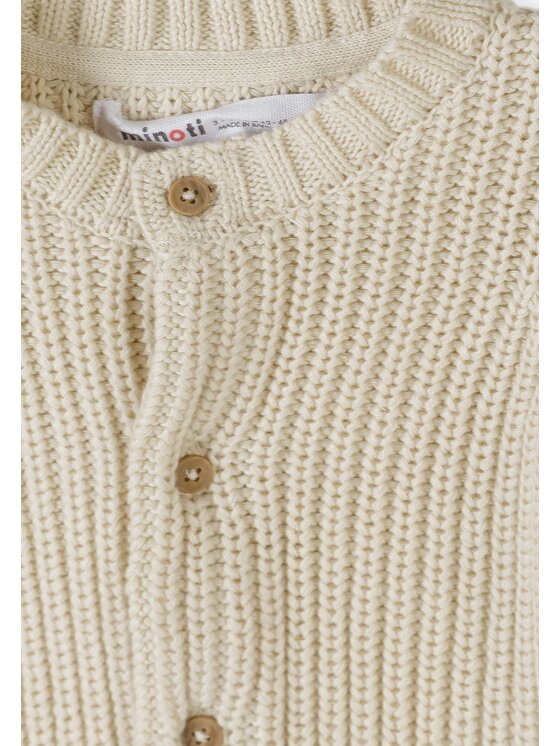 minoti minoti Kardigan 31BABYKNIT3 Kremowy Regular Fit