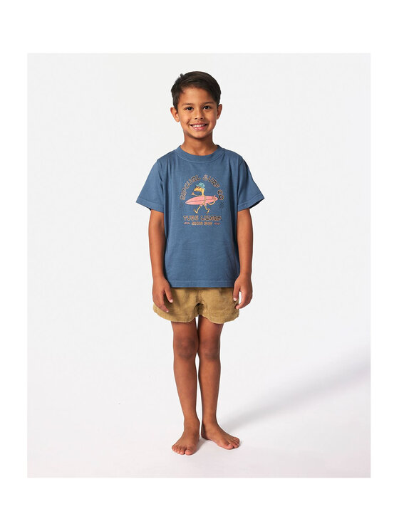 Rip Curl Rip Curl T-Shirt Grom Energy Lizard Tee - Boy Granatowy Standard Fit