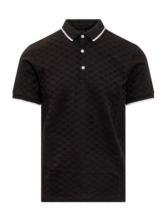 Emporio Armani Emporio Armani Polokošeľa 8N1FP0 1JHWZ Čierna Regular Fit