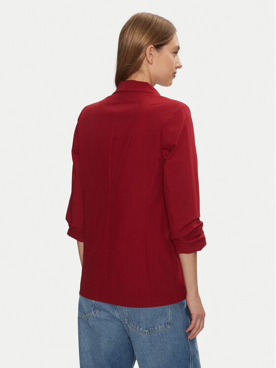 Pieces Pieces Marynarka Bosella 17090996 Czerwony Regular Fit