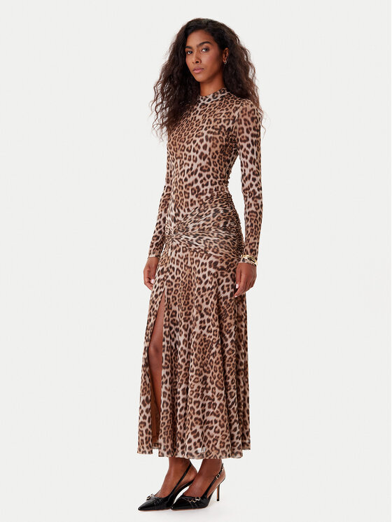 BARDOT BARDOT Коктейльна сукня Lea Printed 58853DB8 Коричневий Regular Fit