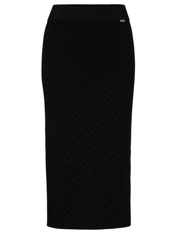 BOSS Boss Suknja olovka 50493889 Crna Slim Fit