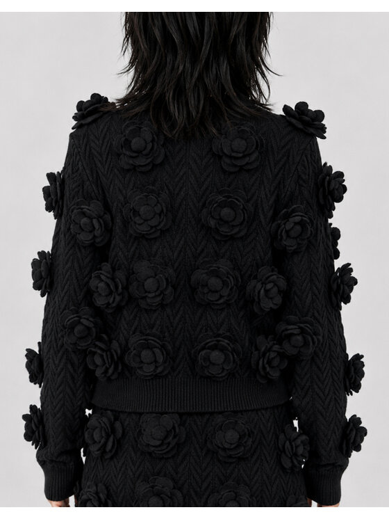 PHILIPP PLEIN PHILIPP PLEIN Kardigán 31416 Čierna Regular Fit