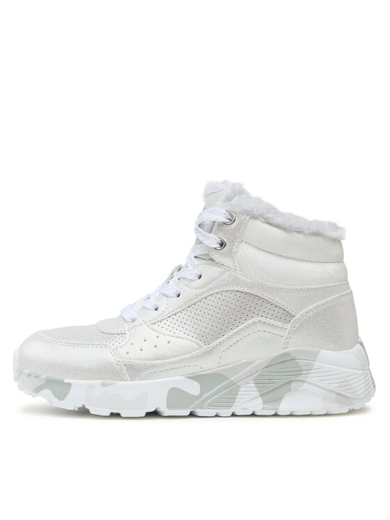 Skechers Skechers Tenisice Uno Lite Camo Dazzle 310485L/SLGY Srebrna