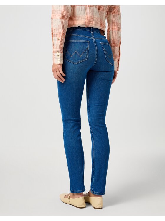 Wrangler Wrangler Jeansy SLIM Niebieski Slim Fit