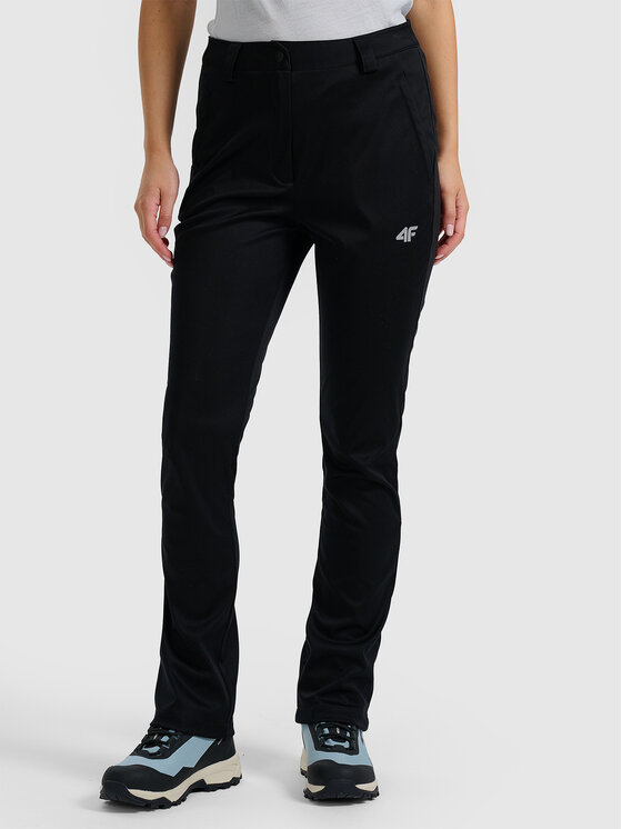 4F 4F Spodnie outdoor HALNY Czarny Slim Fit