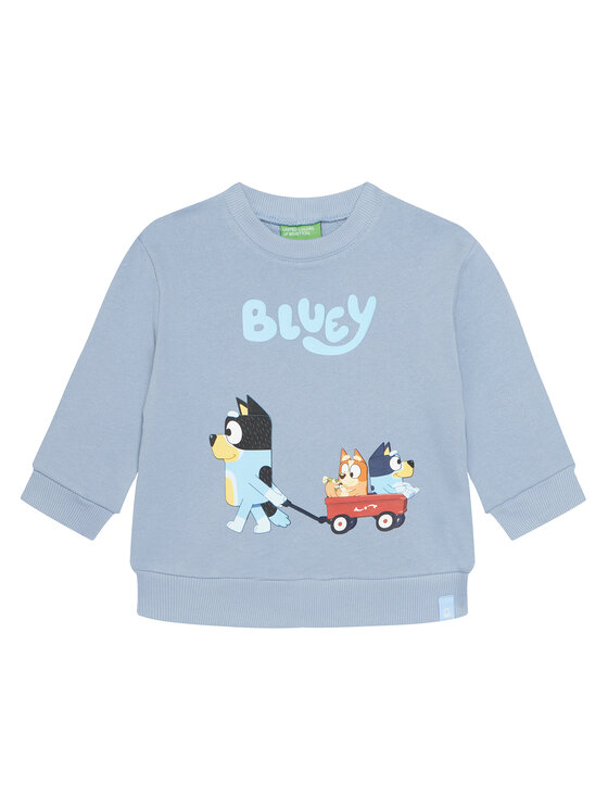 United Colors Of Benetton United Colors Of Benetton Світшот 3J70G10KF Блакитний Regular Fit