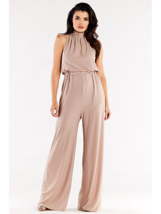 Awama Awama Jumpsuit A555 Beige Basic Fit