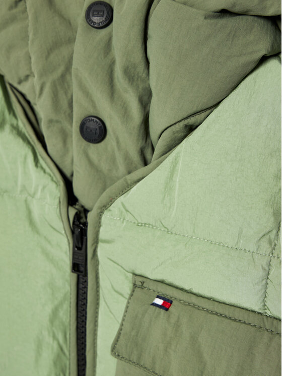 Tommy Hilfiger Tommy Hilfiger Geacă de iarnă Detachable Hood KB0KB06669 D Verde Regular Fit