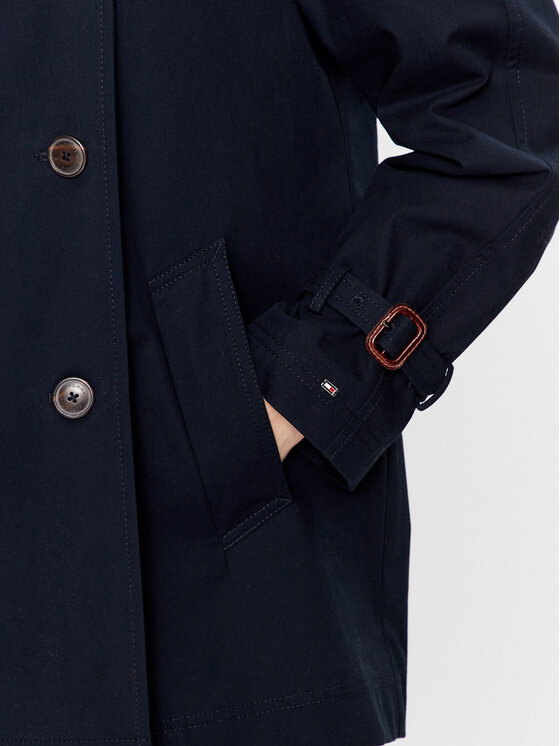 Tommy Hilfiger Tommy Hilfiger Kabát pro přechodné období WW0WW38943 Tmavomodrá Regular Fit