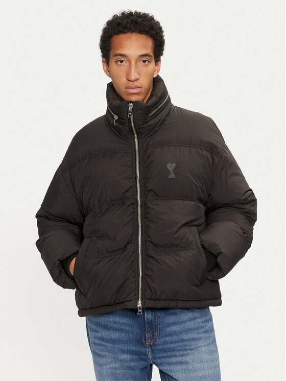 AMI PARIS AMI PARIS Žieminė striukė HJK403.PA0009 Juoda Regular Fit