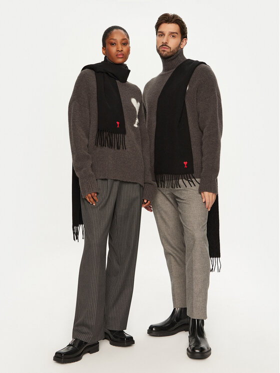 AMI Paris AMI Paris Sciarpa BFUSF405.334 Nero