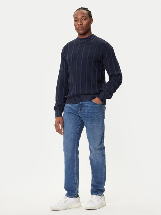 BOSS BOSS Sweter Kaktus 50543690 Granatowy Relaxed Fit