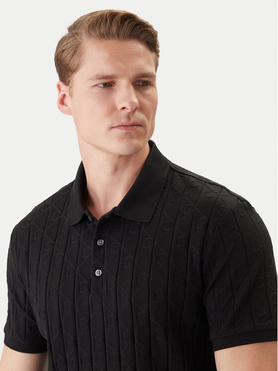 Calvin Klein Calvin Klein Polo marškinėliai LV04LE203G Juoda Regular Fit