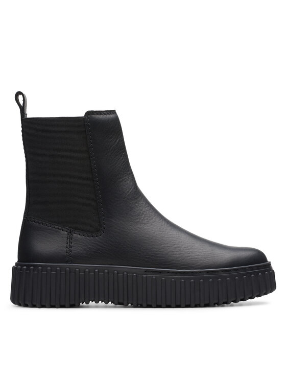 Clarks Clarks Μποτάκια με λάστιχο Torhill Maple 26173858 Μαύρο