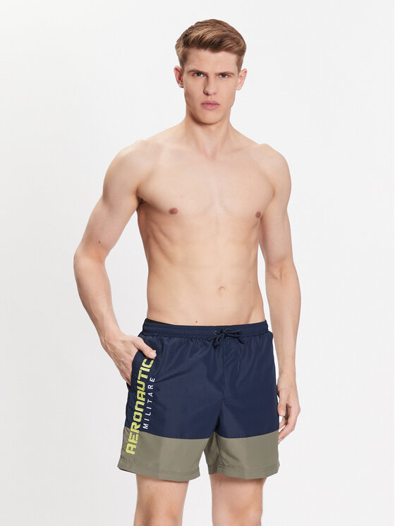 Aeronautica Militare Aeronautica Militare Szorty kąpielowe 231BW212CT2967 Granatowy Regular Fit