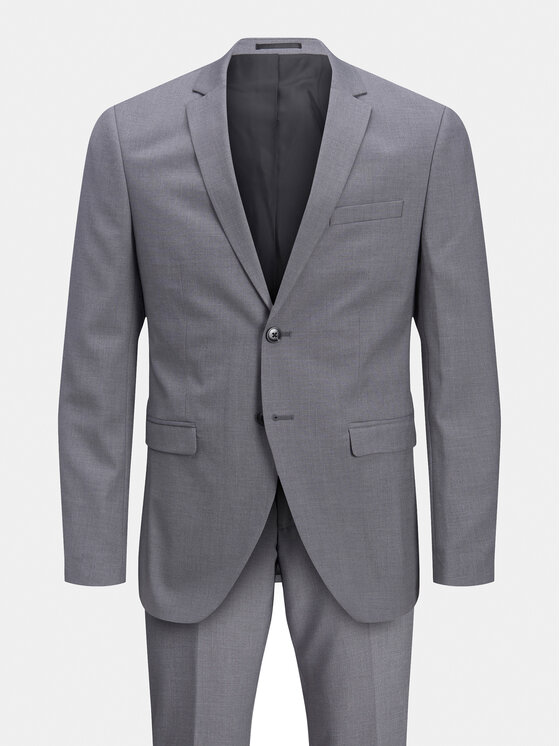 Jack & Jones Jack & Jones Garnitur Franco 12181339 Szary Super Slim Fit