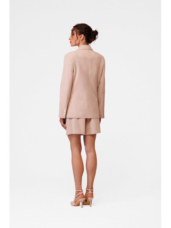 LE POSSÉ LE POSSÉ Pantaloncini di tessuto SGZWS Rosa chiaro Regular Fit