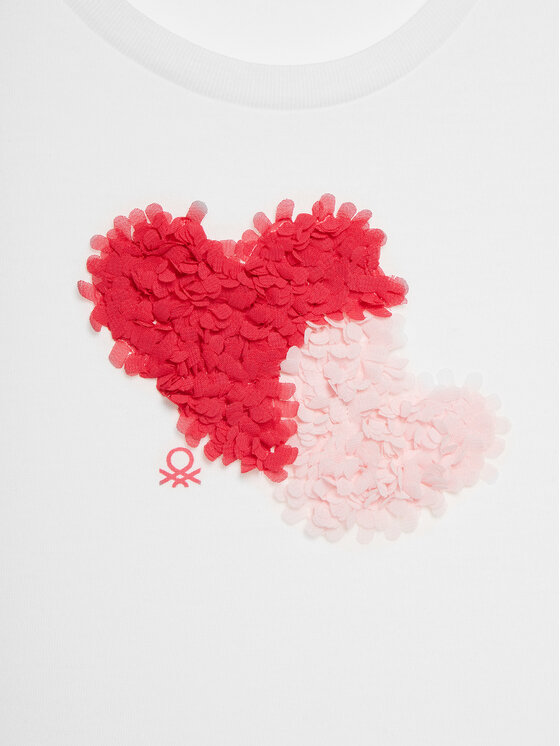 United Colors Of Benetton United Colors Of Benetton T-särk 3I1XG10E1 Valge Regular Fit