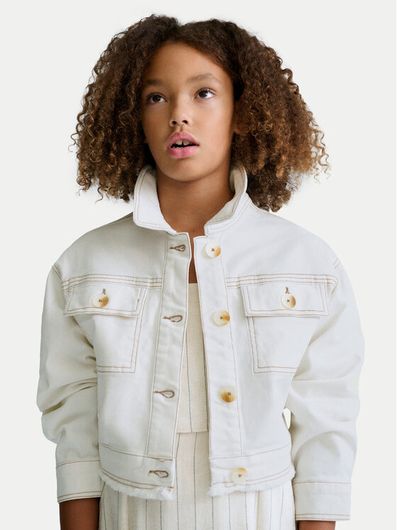 Mayoral Mayoral Jeansjacke 6407 Écru Regular Fit