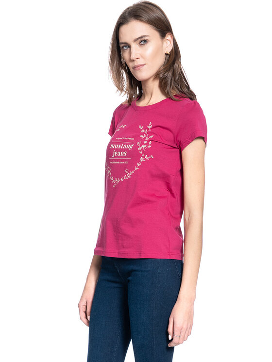 Mustang Mustang T-Shirt ALINA C PRINT Różowy Regular Fit
