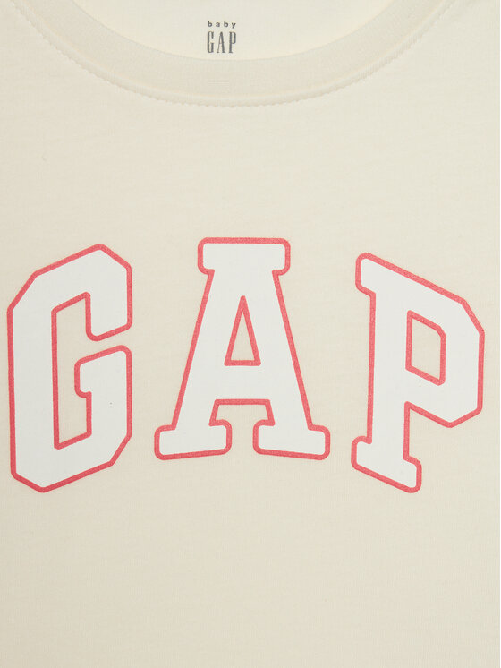 Gap Gap Футболка 459909-00 Écru Regular Fit