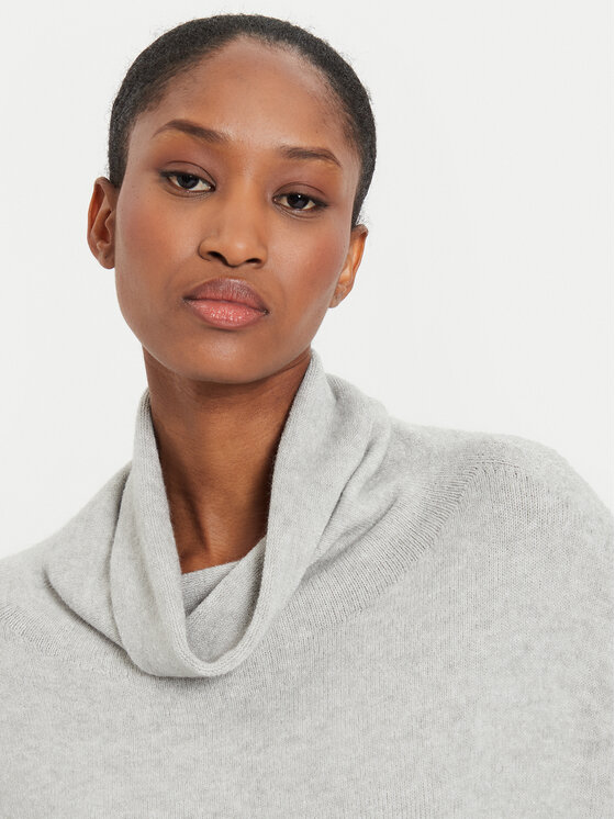 Kontatto Kontatto Rollkragenpullover 3M0140 Grau Relaxed Fit