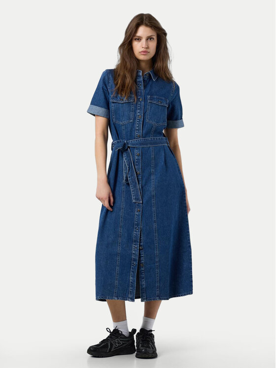 Noisy May Noisy May Φόρεμα τζιν Gret 27030824 Μπλε Loose Fit