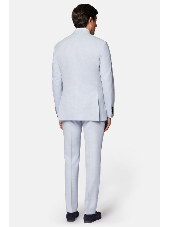Lancerto Lancerto Garnitur Durango GA073124000014 Błękitny Slim Fit