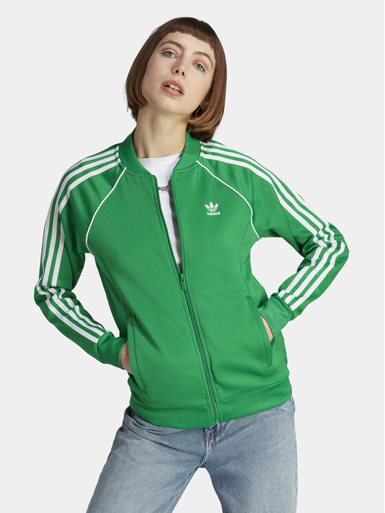 adidas adidas Džemperis ar kapuci adicolor Classics SST IK4030 Zaļš Regular Fit