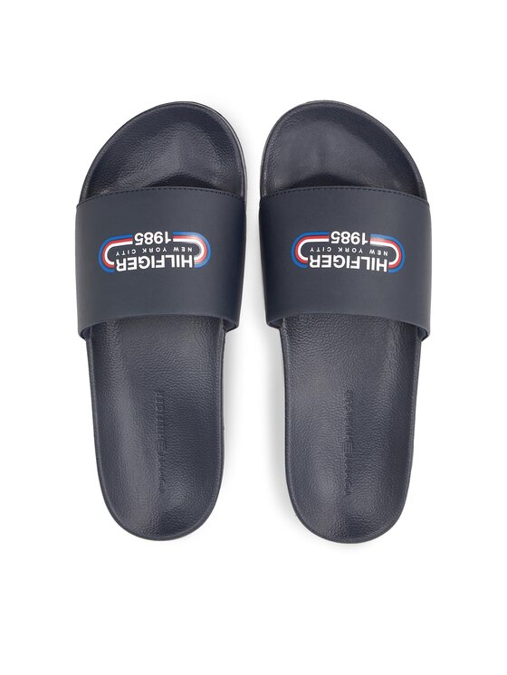 Tommy Hilfiger Tommy Hilfiger Natikači Rwb Hilfiger Oly Pool Slide FM0FM05019 Mornarsko modra